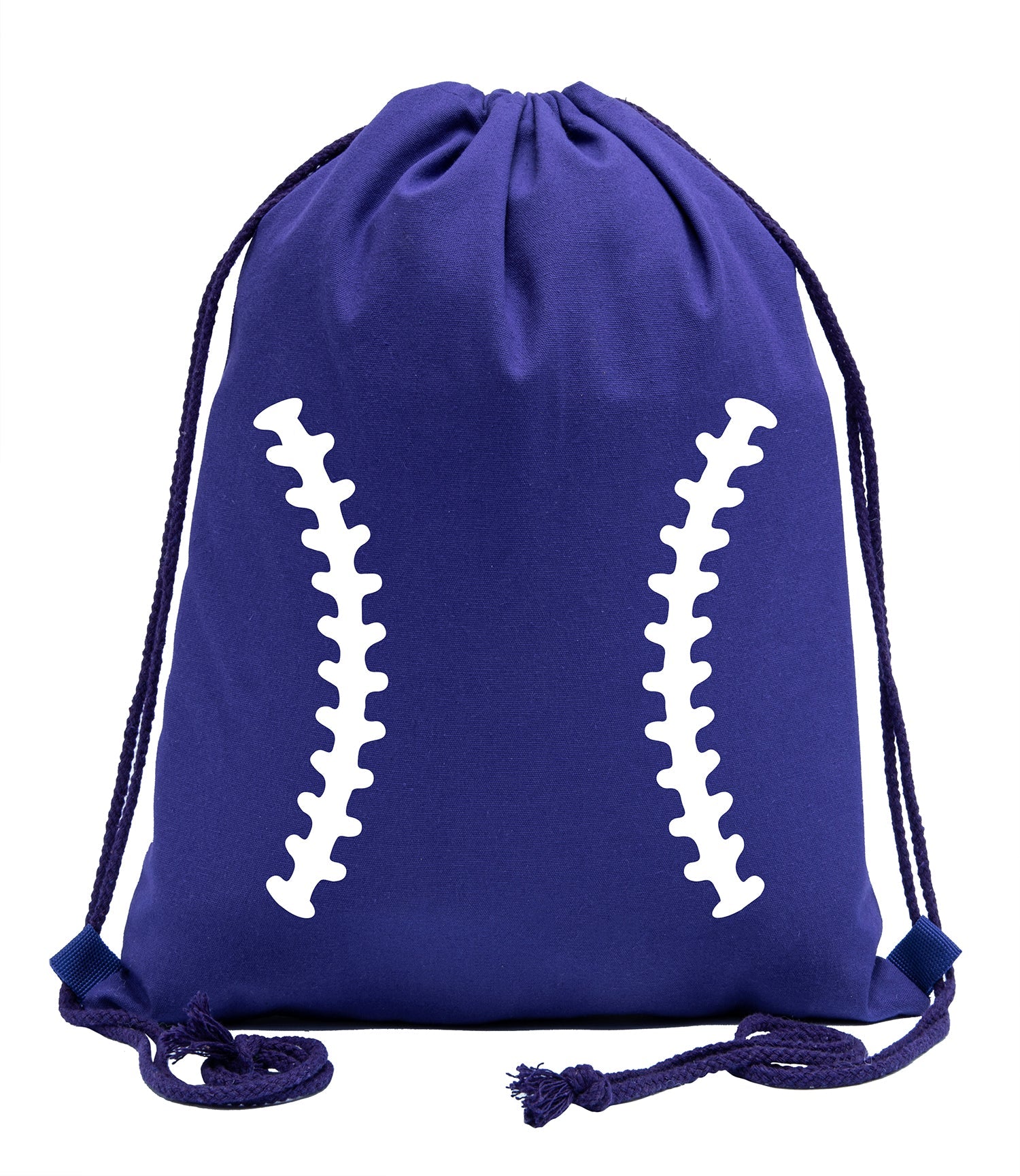Baseball Laces Cotton Drawstring Bag