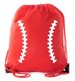 Accessory - Mato & Hash Boys Drawstring Backpack Baseball Bags 1-10 Pack Bulk Options - Laces