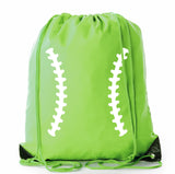 Baseball Laces Polyester Drawstring Bag