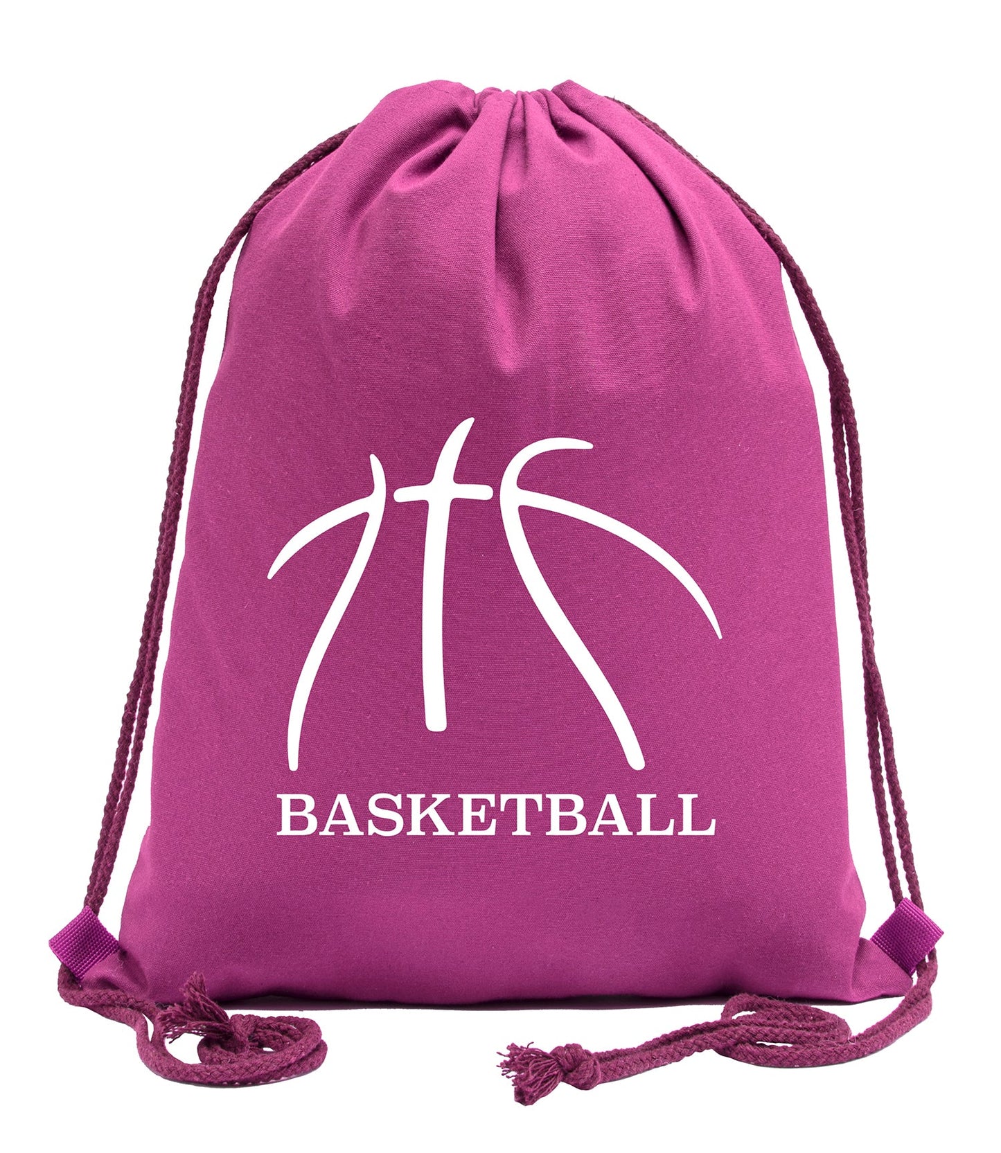 Basketball Seams Cotton Drawstring Bag