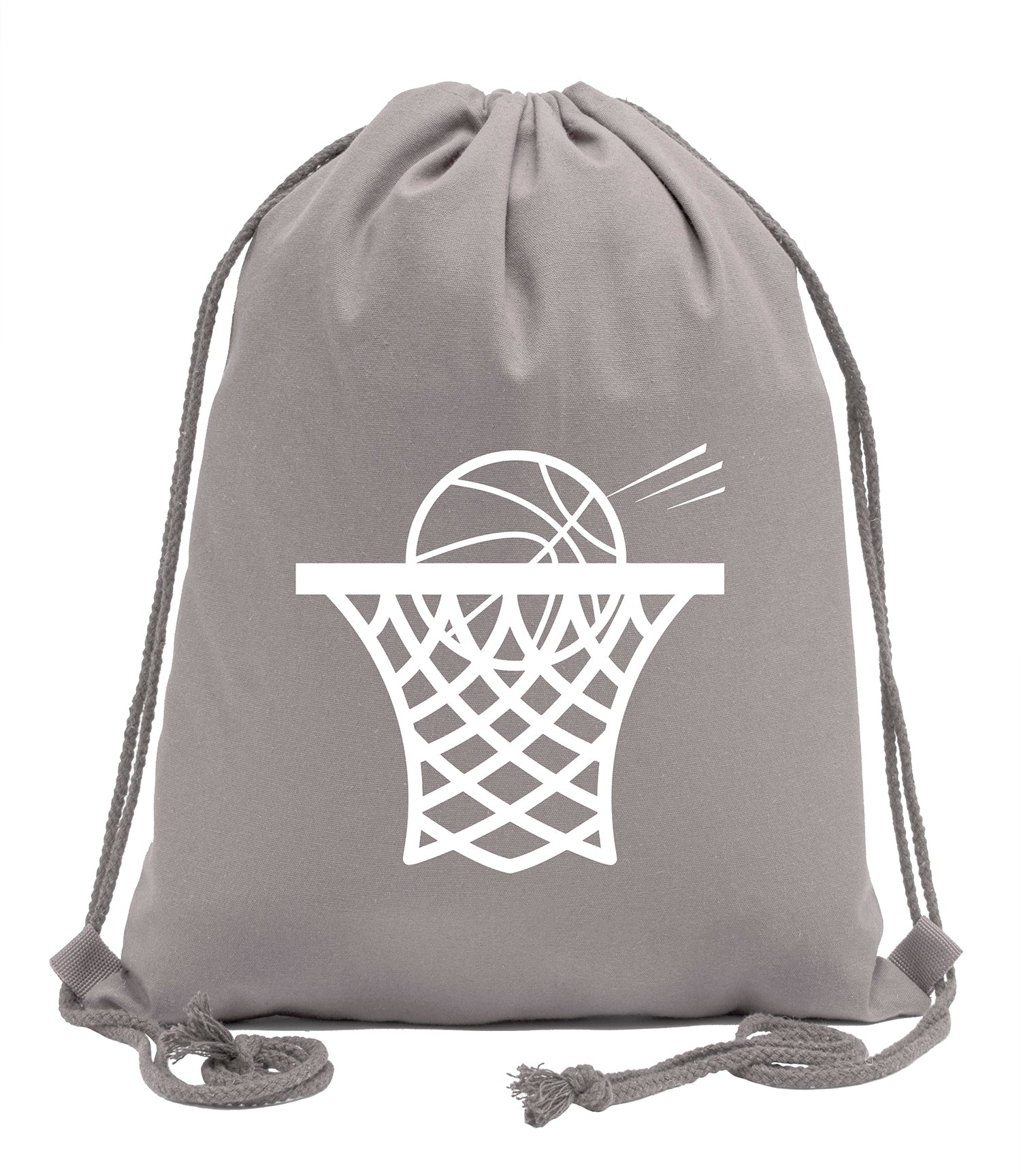 Basketball Swoosh Cotton Drawstring Bag