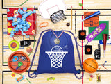 Basketball Swoosh Cotton Drawstring Bag