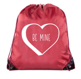 Accessory - Valentine's Day Bags, Drawstring Cinch Backpacks, Valentines Day Gift Bags - Be Mine
