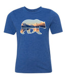 Shirt - Mountains In Bear Youth Graphic T-shirts, Kids Nature Shirts