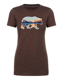 Shirt - Mountains In Bear Women's Graphic T-shirt, Outdoor Shirts