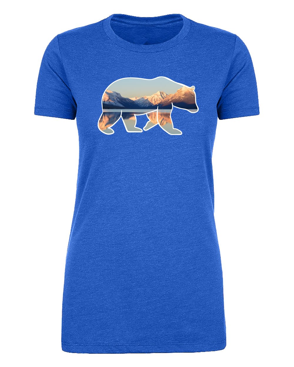 Shirt - Mountains In Bear Women's Graphic T-shirt, Outdoor Shirts