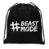 #Beast Mode Mini Polyester Drawstring Bag