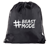 #Beast Mode Polyester Drawstring Bag
