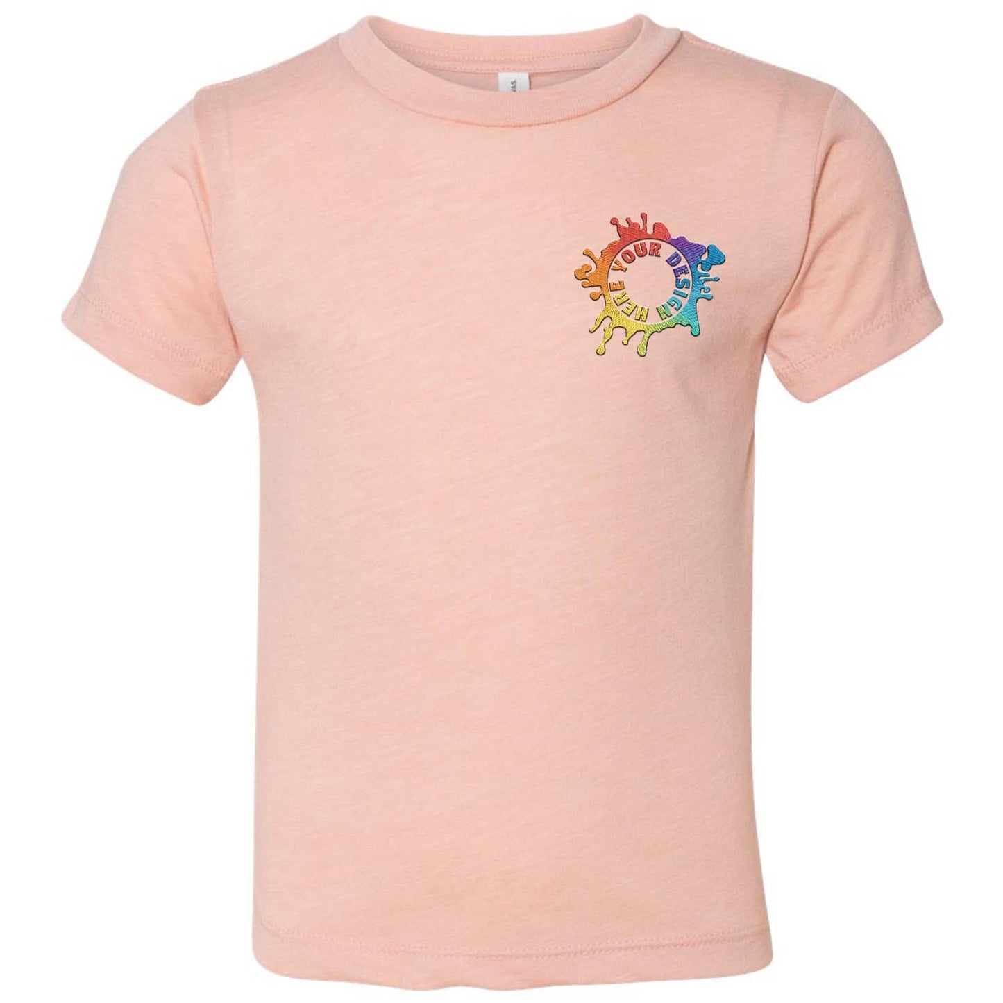 Bella + Canvas Toddler Triblend T-Shirt Embroidery