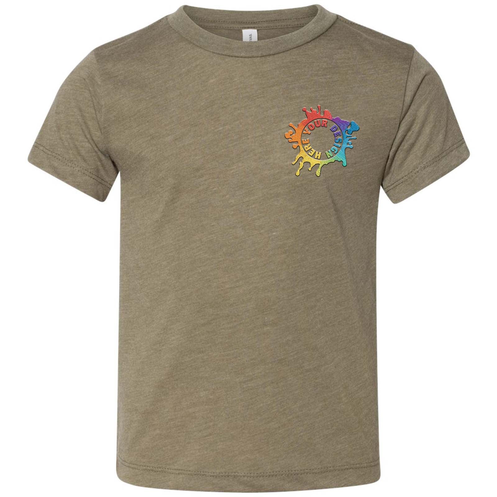 Bella + Canvas Toddler Triblend T-Shirt Embroidery