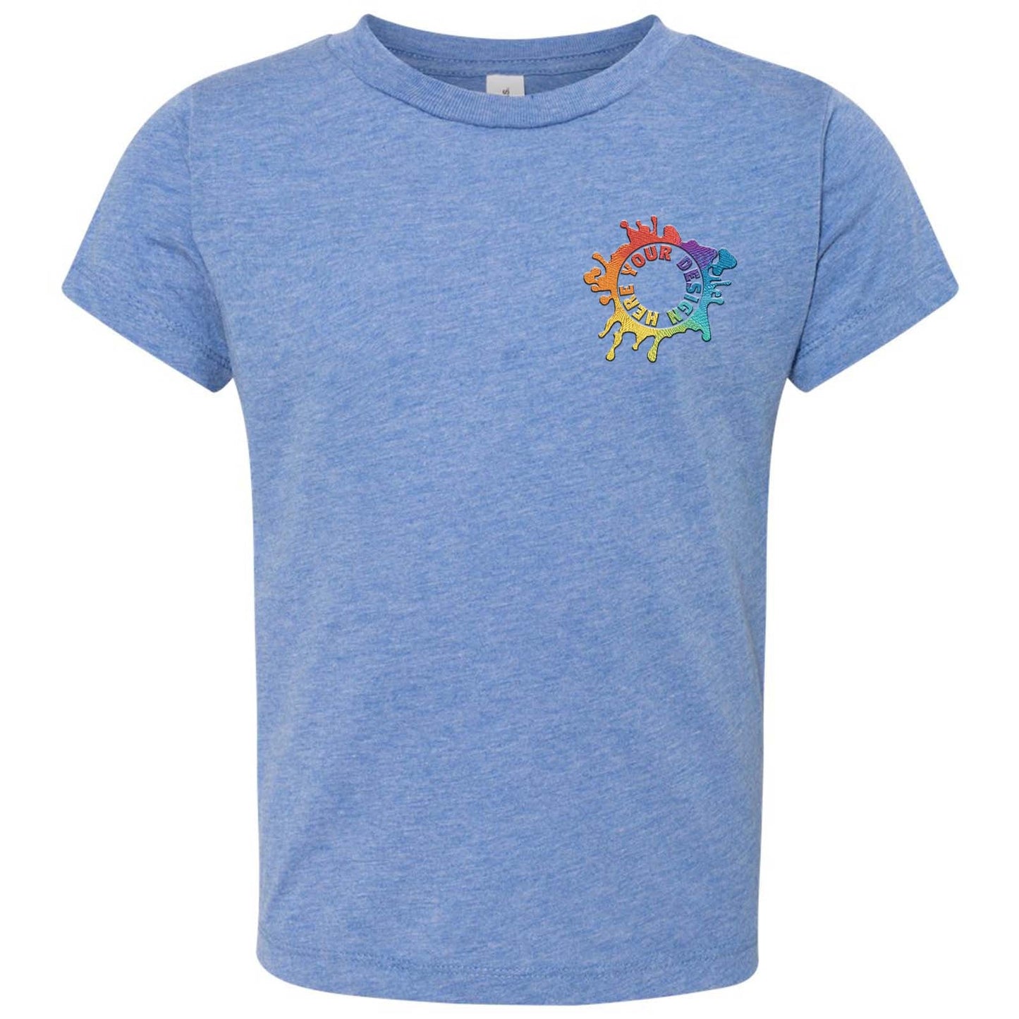 Bella + Canvas Toddler Triblend T-Shirt Embroidery