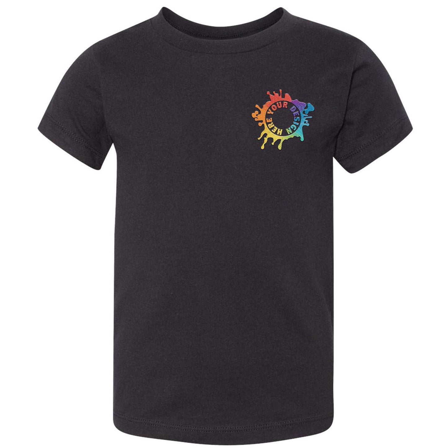 Bella + Canvas Toddler Unisex 100% Cotton T-Shirt Embroidery