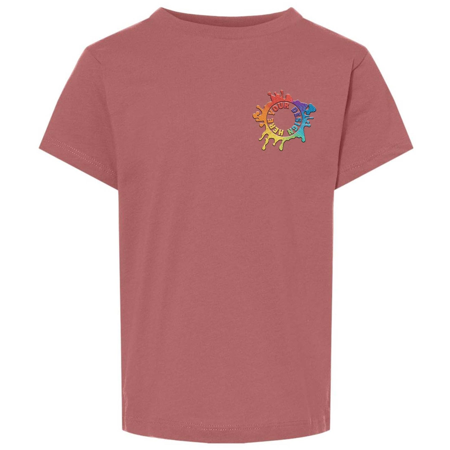 Bella + Canvas Toddler Unisex 100% Cotton T-Shirt Embroidery