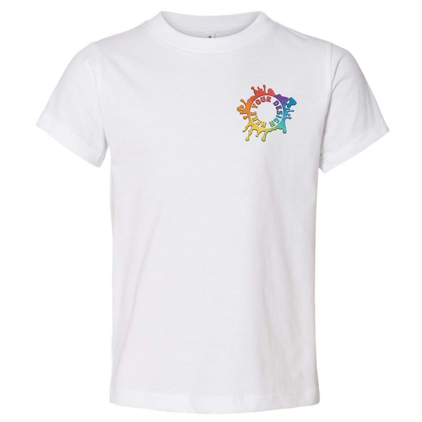 Bella + Canvas Toddler Unisex 100% Cotton T-Shirt Embroidery