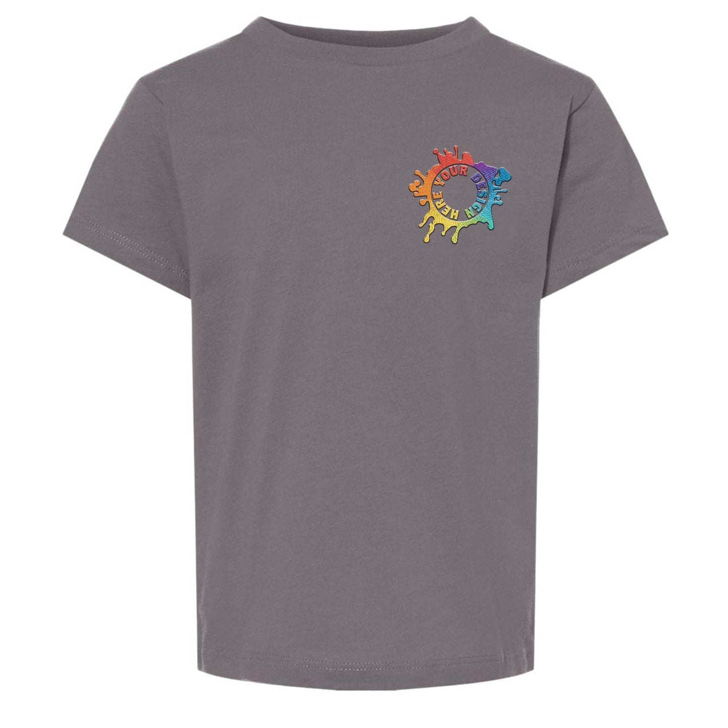 Bella + Canvas Toddler Unisex 100% Cotton T-Shirt Embroidery
