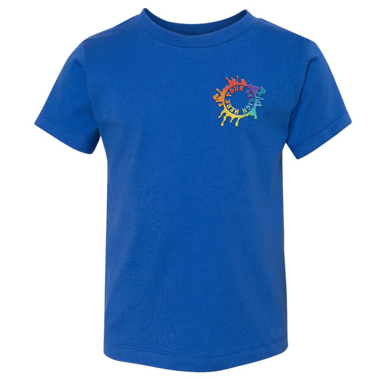 Bella + Canvas Toddler Unisex 100% Cotton T-Shirt Embroidery