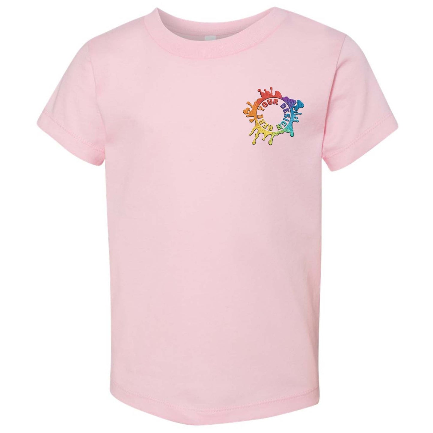 Bella + Canvas Toddler Unisex 100% Cotton T-Shirt Embroidery