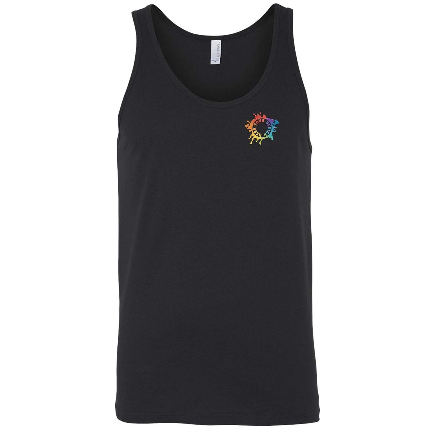 Bella + Canvas Unisex 100% Cotton Jersey Tank Top Embroidery - Mato & Hash