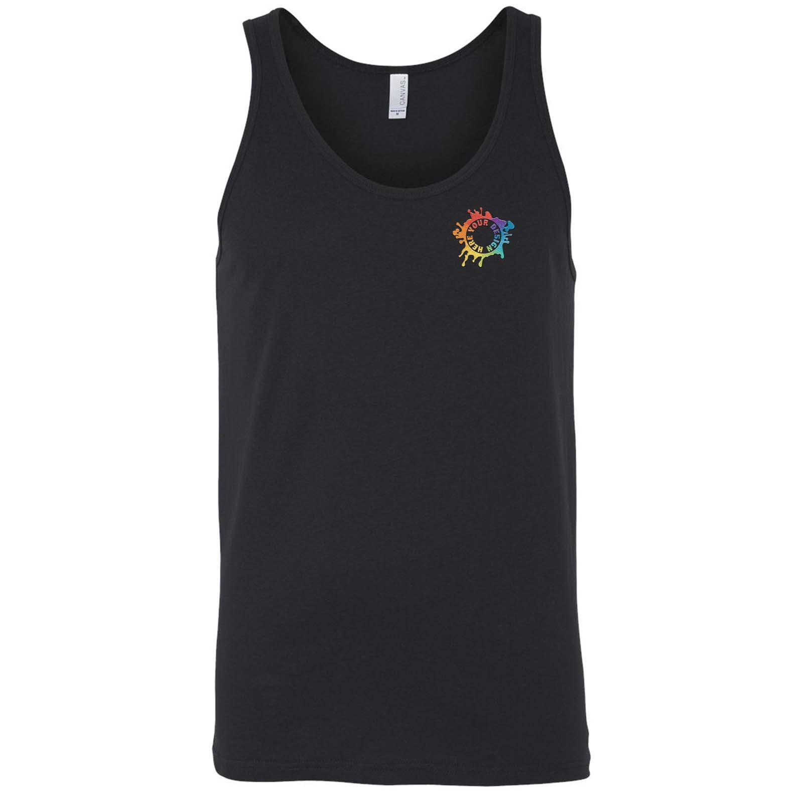 Bella + Canvas Unisex 100% Cotton Jersey Tank Top Embroidery - Mato & Hash