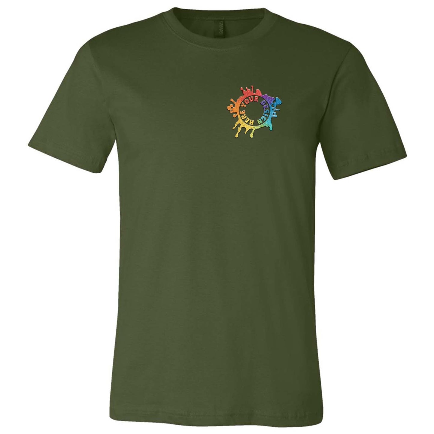 Bella + Canvas Unisex 100% Cotton T-Shirt Embroidery - Mato & Hash