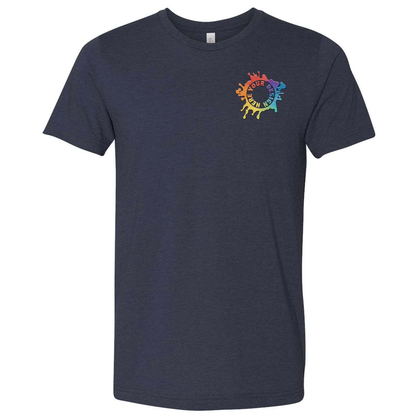 Bella + Canvas Unisex Cotton/Polyester Blend T-Shirt Embroidery - Mato & Hash
