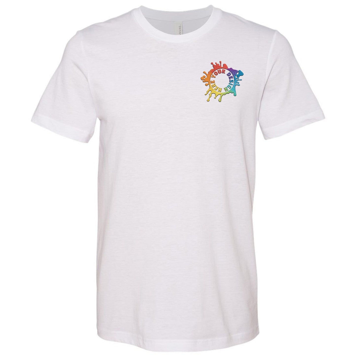 Bella + Canvas Unisex Cotton/Polyester Blend T-Shirt Embroidery - Mato & Hash