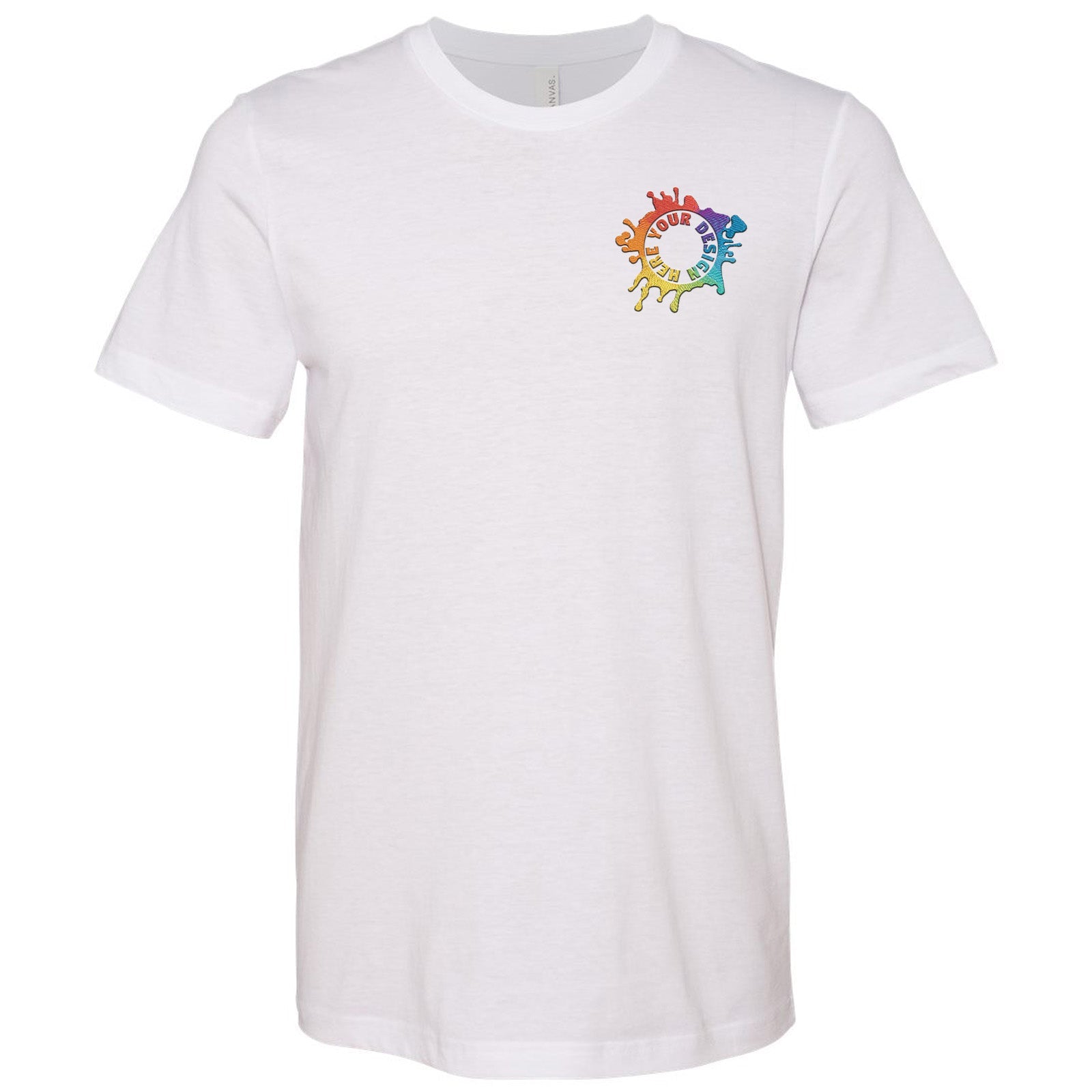 Bella + Canvas Unisex Cotton/Polyester Blend T-Shirt Embroidery - Mato & Hash