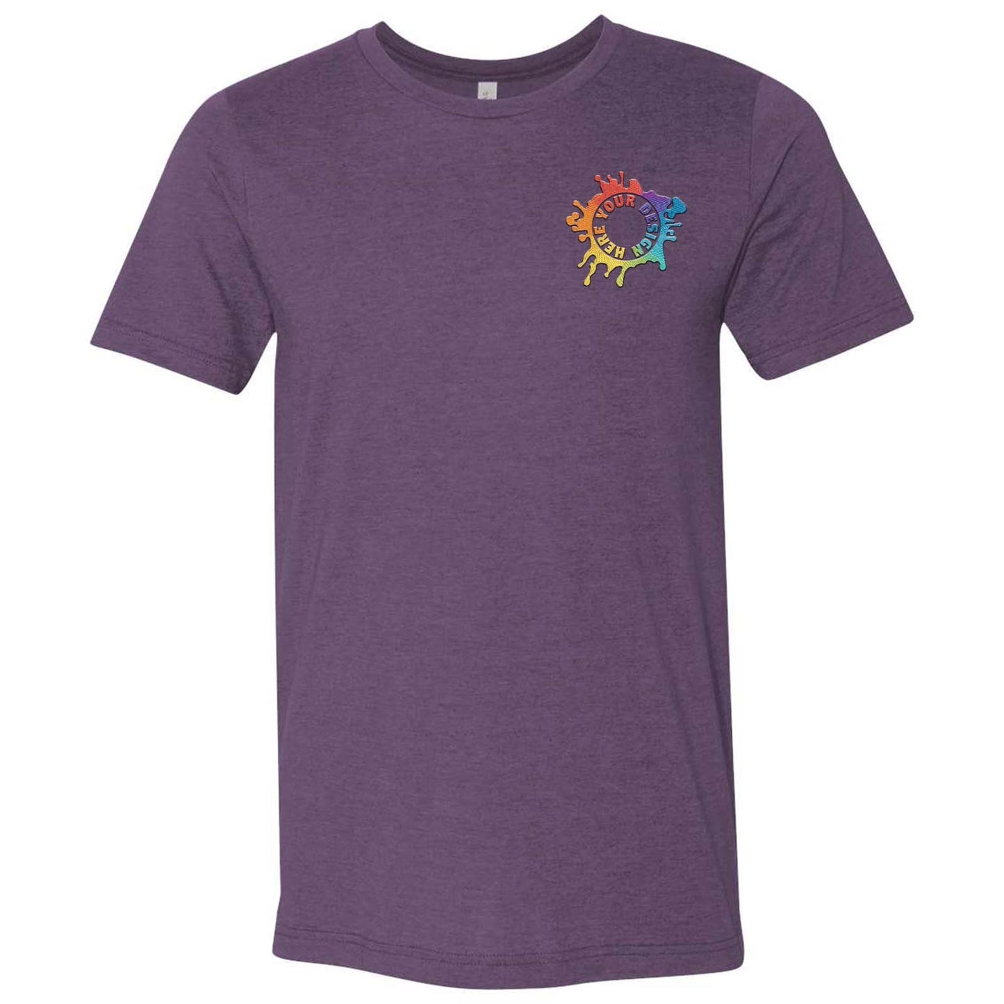 Bella + Canvas Unisex Cotton/Polyester Blend T-Shirt Embroidery - Mato & Hash