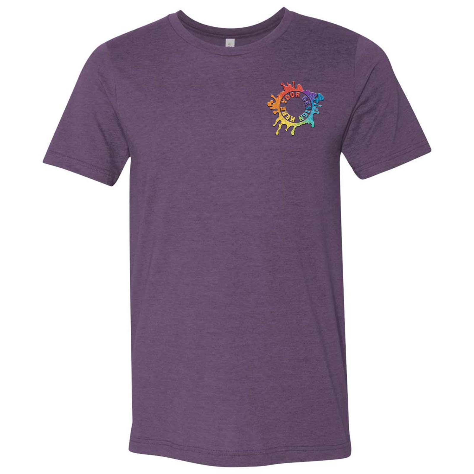 Bella + Canvas Unisex Cotton/Polyester Blend T-Shirt Embroidery - Mato & Hash