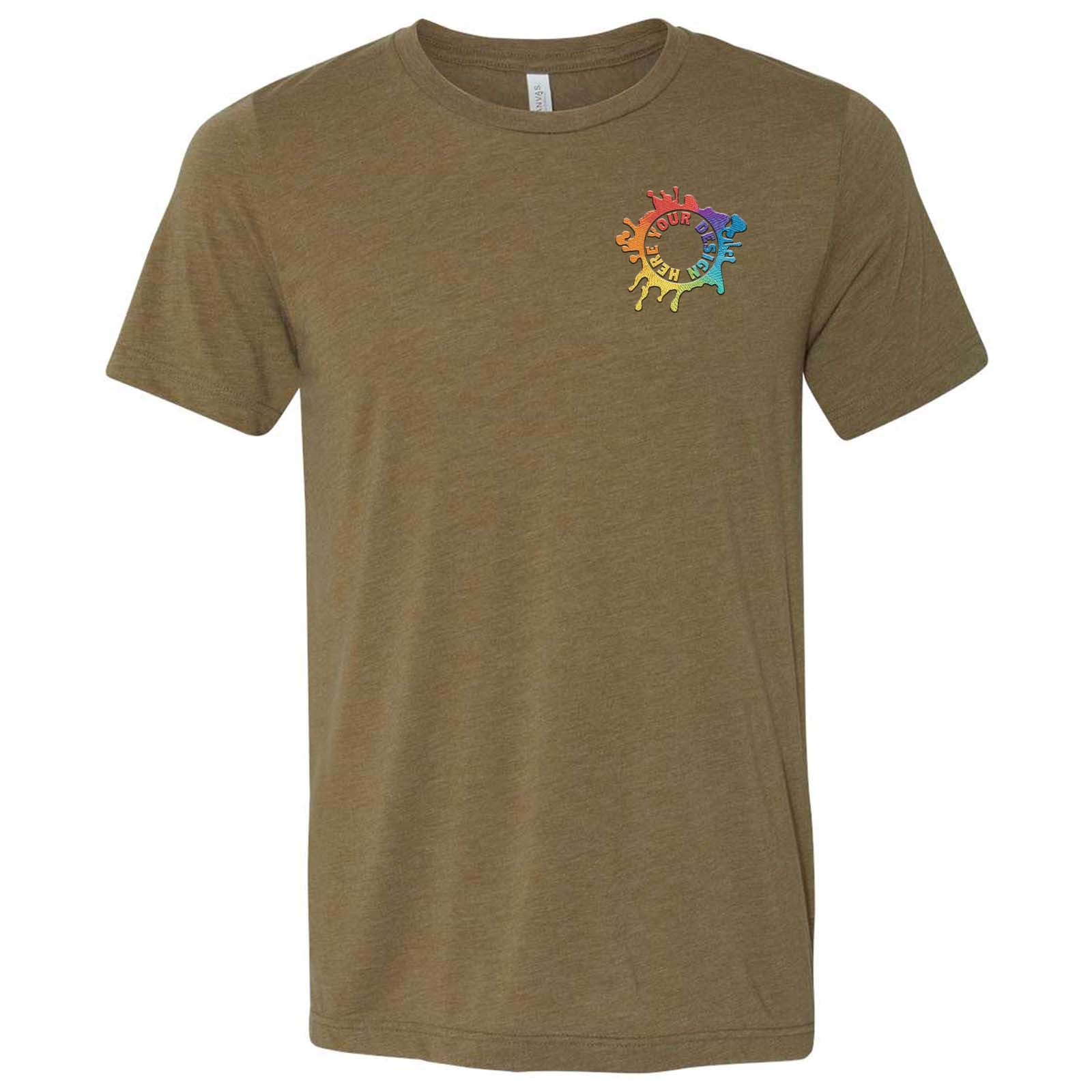 Bella + Canvas Unisex Cotton/Polyester Blend T-Shirt Embroidery - Mato & Hash