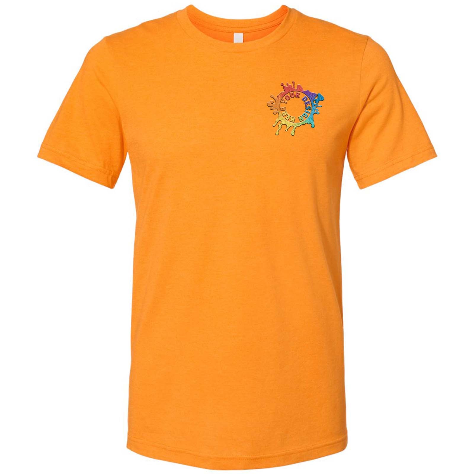 Bella + Canvas Unisex Cotton/Polyester Blend T-Shirt Embroidery - Mato & Hash