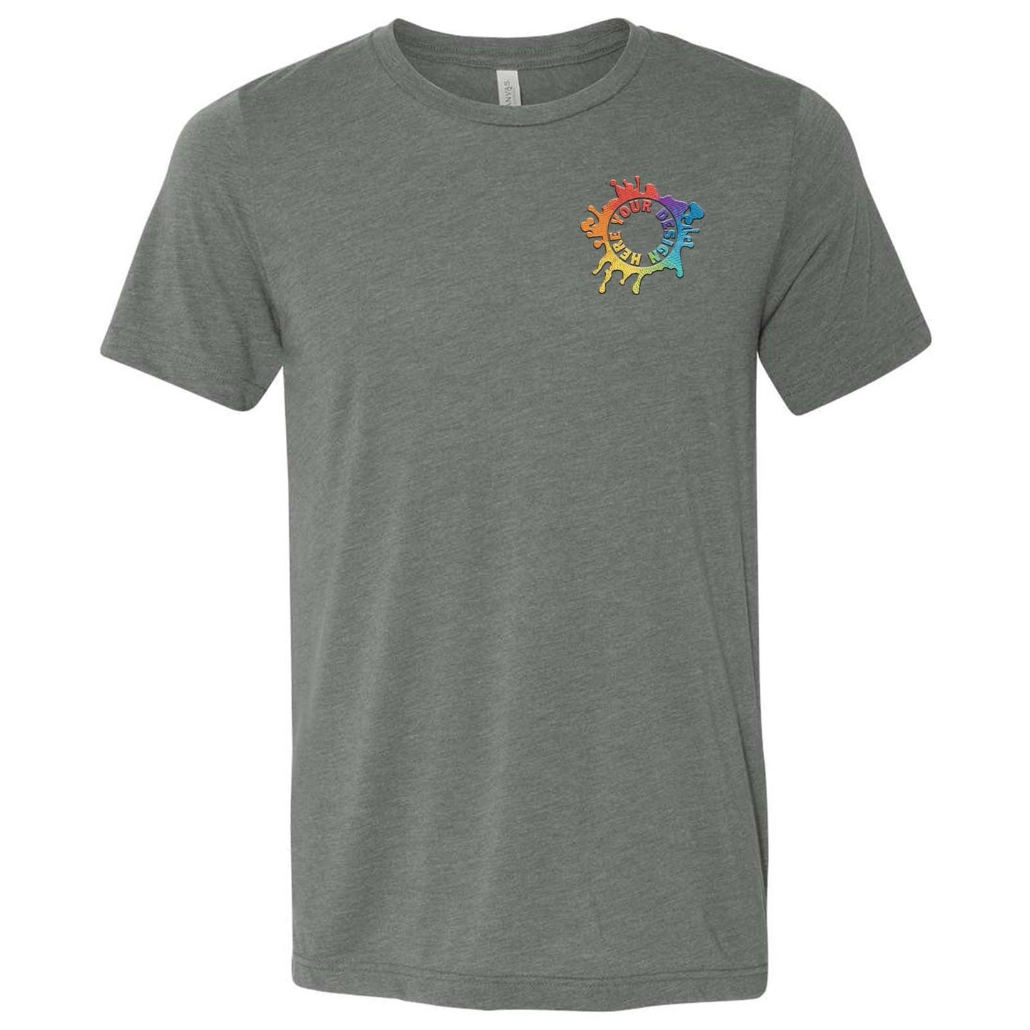Bella + Canvas Unisex Cotton/Polyester Blend T-Shirt Embroidery - Mato & Hash