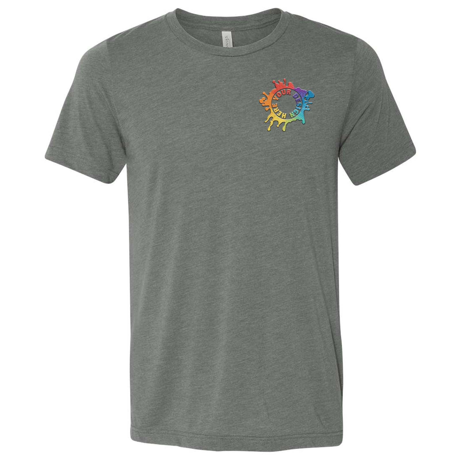 Bella + Canvas Unisex Cotton/Polyester Blend T-Shirt Embroidery - Mato & Hash