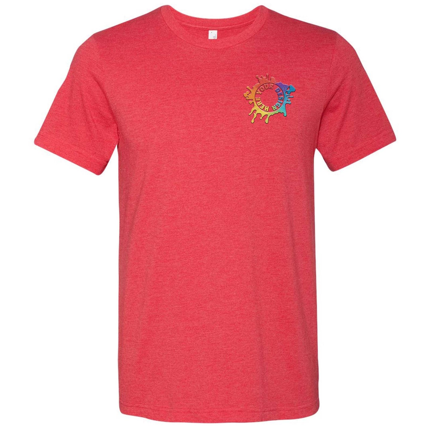 Bella + Canvas Unisex Cotton/Polyester Blend T-Shirt Embroidery - Mato & Hash