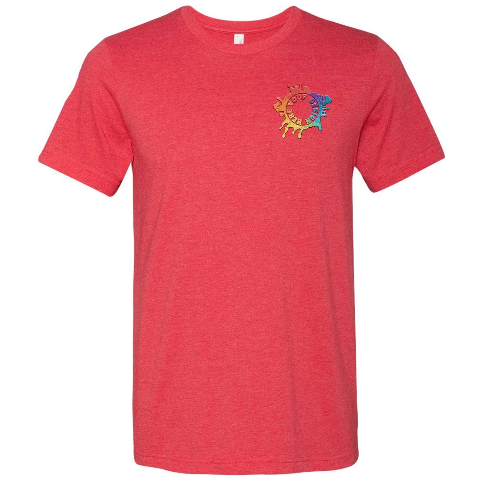 Bella + Canvas Unisex Cotton/Polyester Blend T-Shirt Embroidery - Mato & Hash