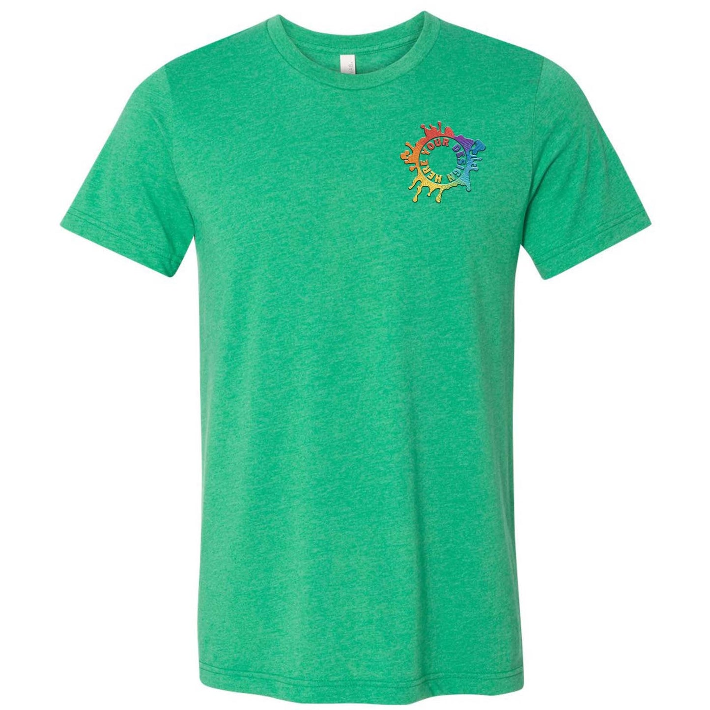Bella + Canvas Unisex Cotton/Polyester Blend T-Shirt Embroidery - Mato & Hash