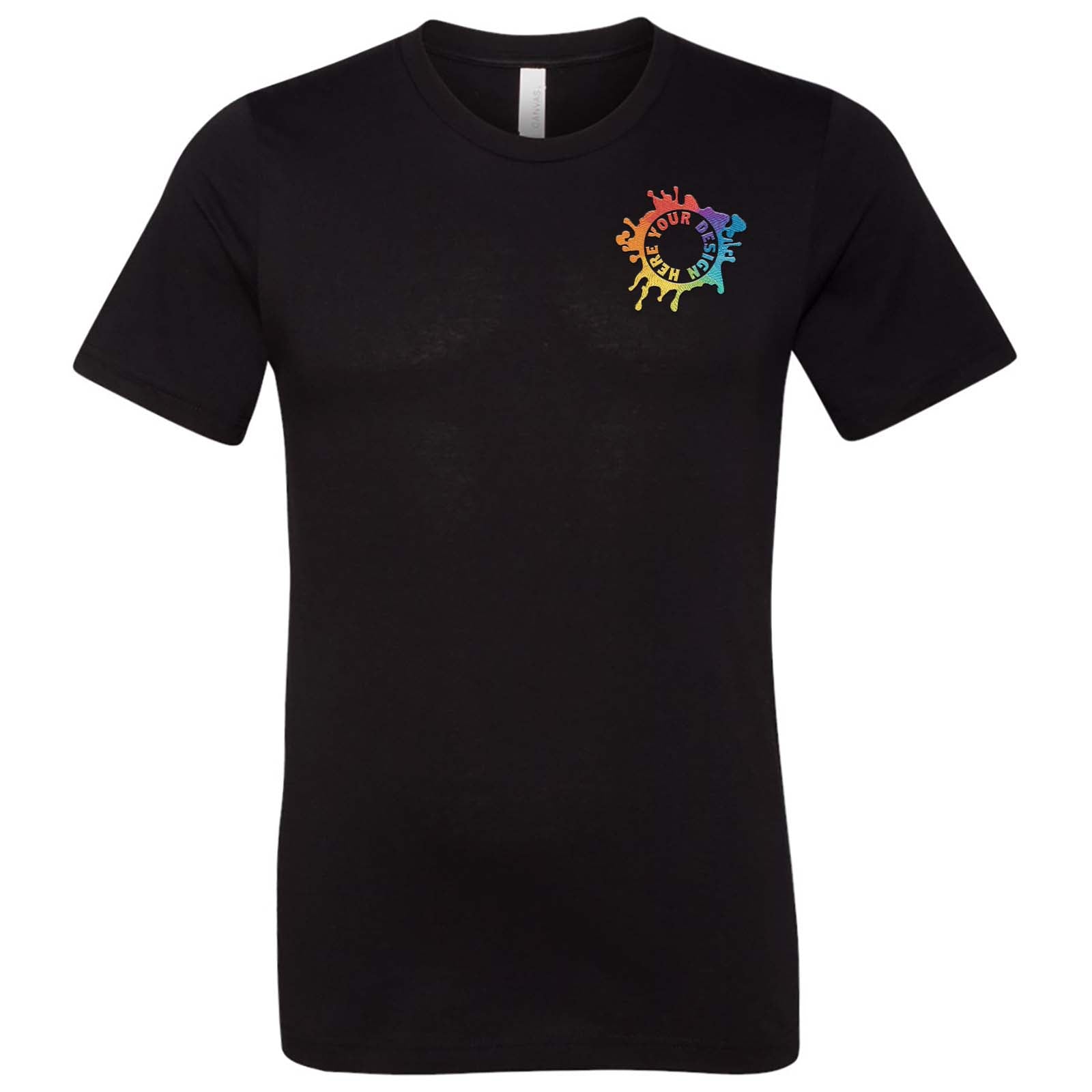 Bella + Canvas Unisex Cotton/Polyester Blend T-Shirt Embroidery - Mato & Hash