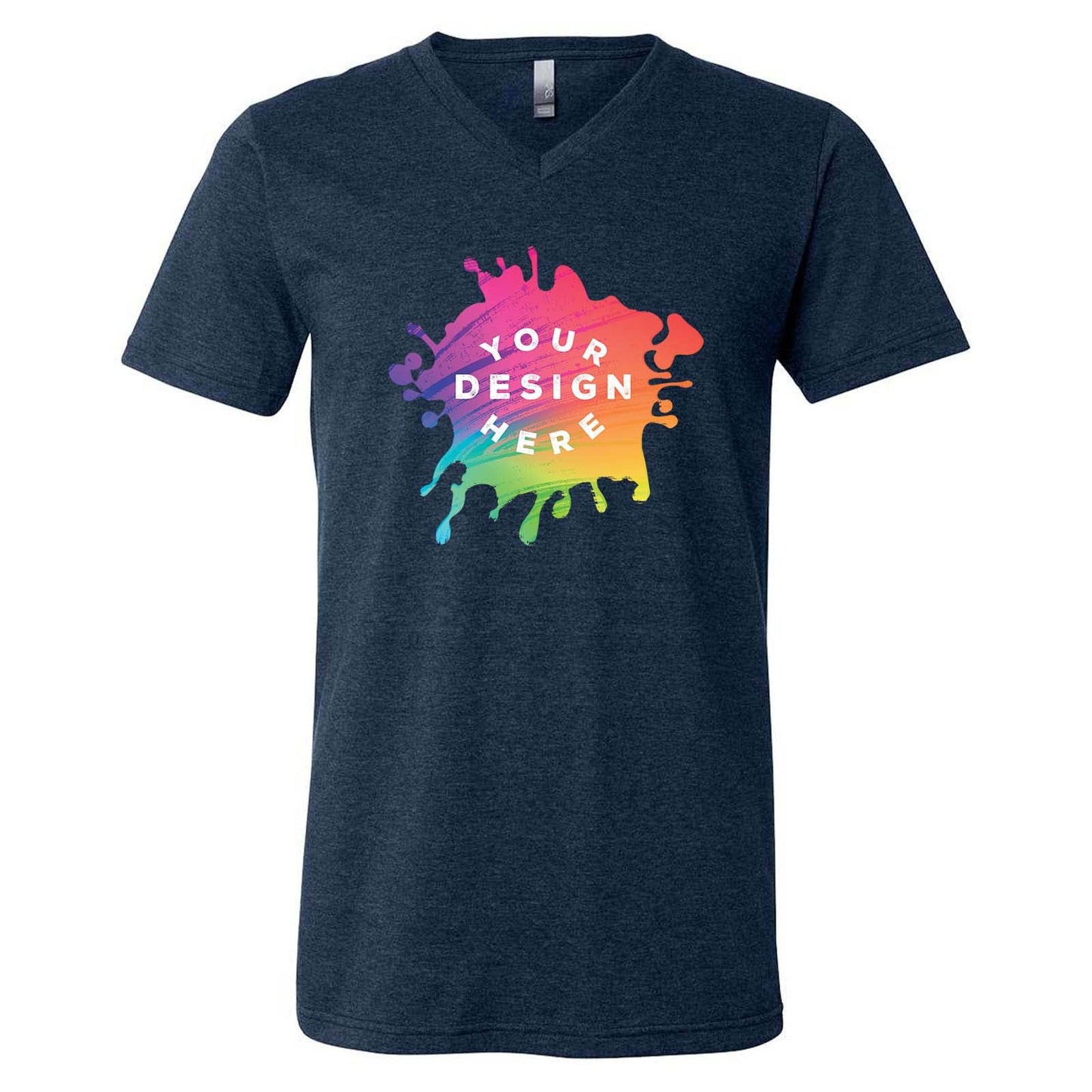 Bella + Canvas Unisex Cotton/Polyester Blend V-Neck T-Shirt - Mato & Hash