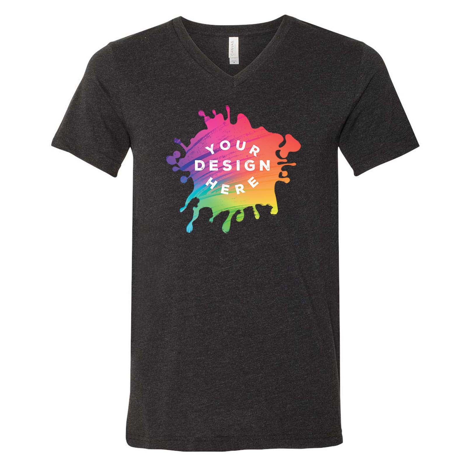 Bella + Canvas Unisex Cotton/Polyester Blend V-Neck T-Shirt - Mato & Hash