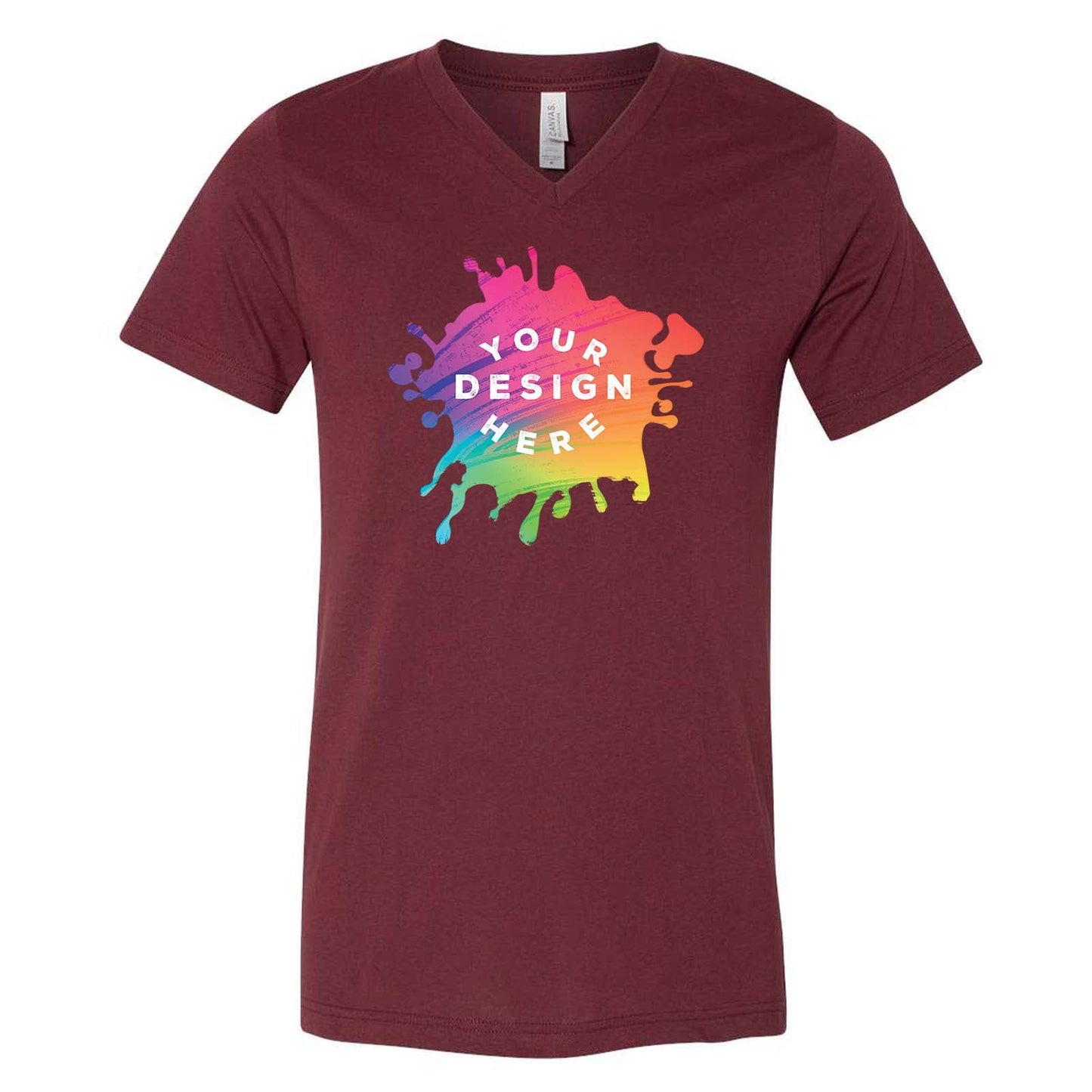 Bella + Canvas Unisex Cotton/Polyester Blend V-Neck T-Shirt - Mato & Hash