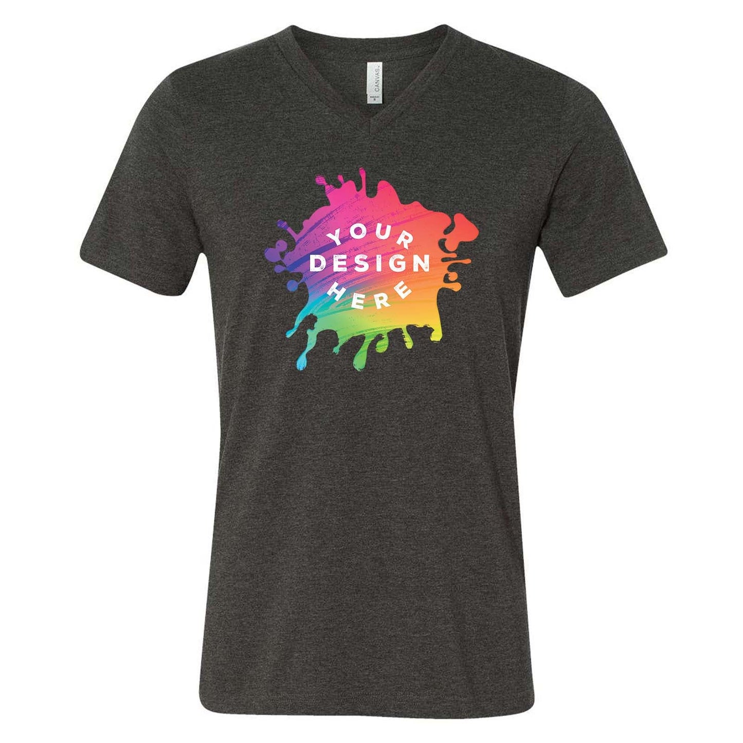 Bella + Canvas Unisex Cotton/Polyester Blend V-Neck T-Shirt - Mato & Hash