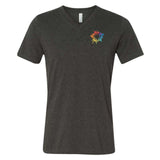 Bella + Canvas Unisex Cotton/Polyester Blend V-Neck T-Shirt Embroidery - Mato & Hash