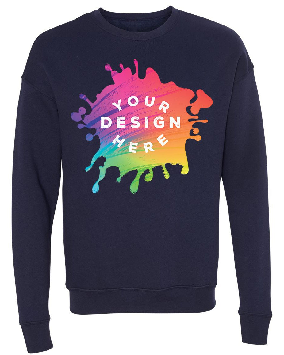 Bella + Canvas Unisex Cotton/Polyester Fleece Drop Shoulder Crew Neck Sweatshirt - Mato & Hash