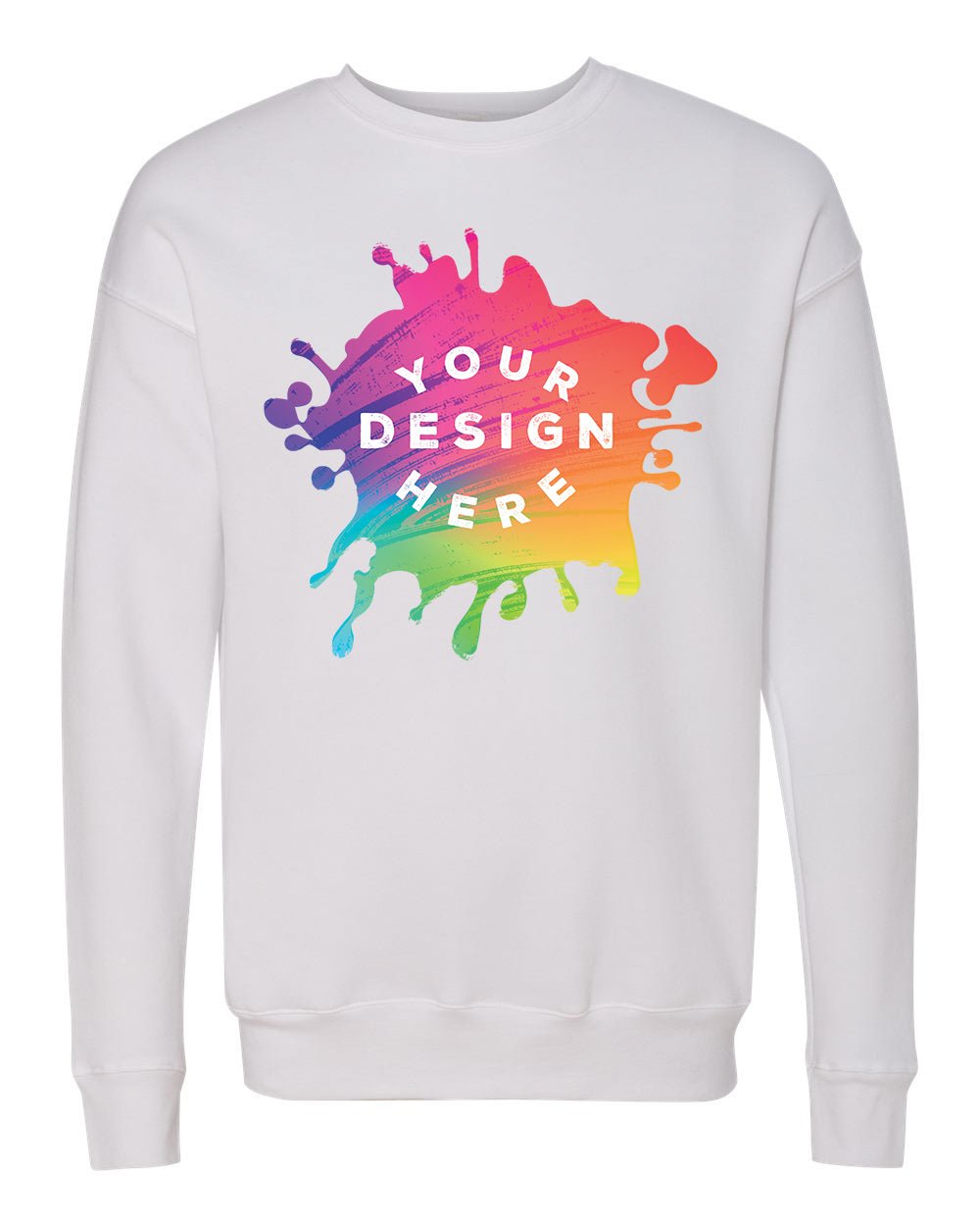 Bella + Canvas Unisex Cotton/Polyester Fleece Drop Shoulder Crew Neck Sweatshirt - Mato & Hash