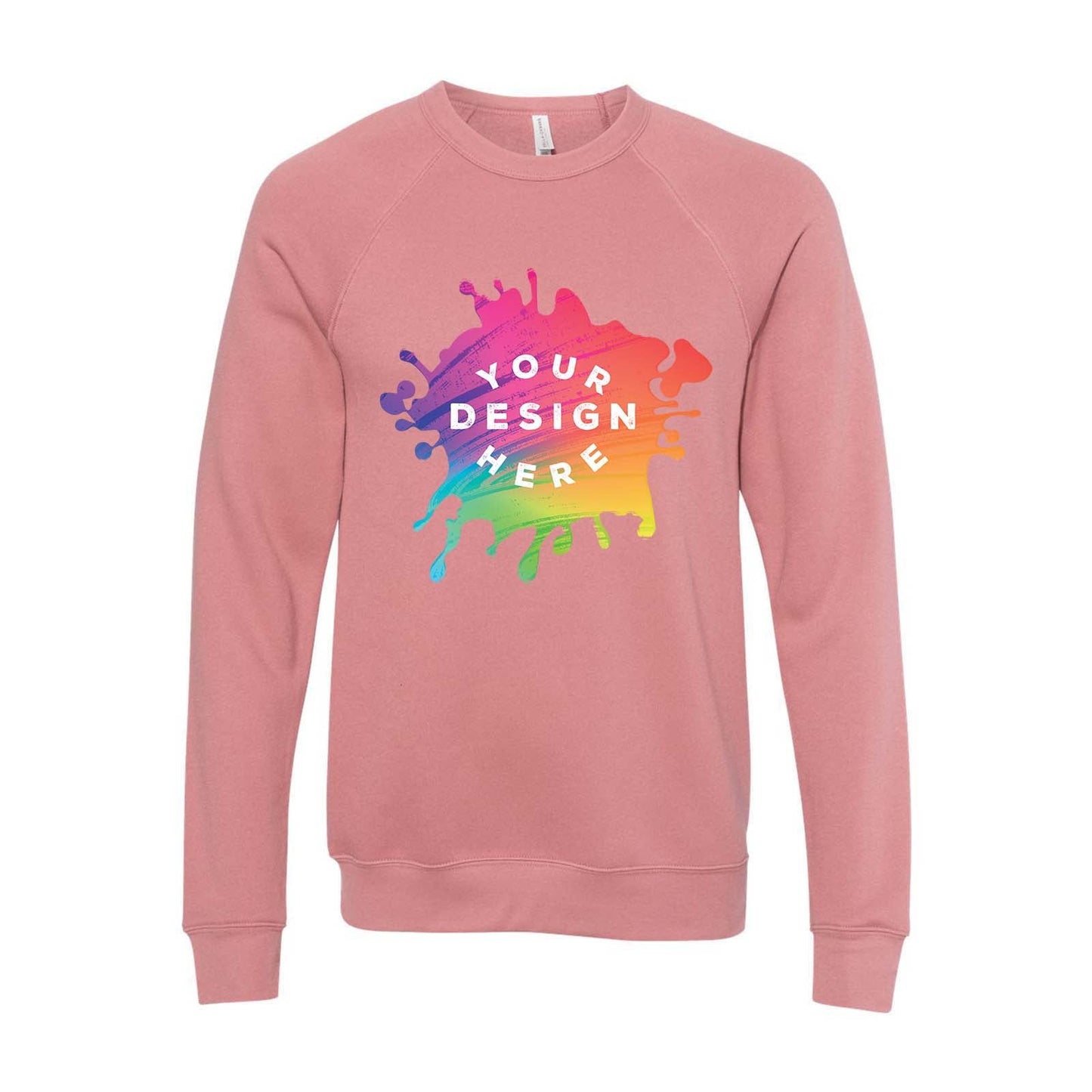 Bella + Canvas Unisex Cotton/Polyester Fleece Raglan Crewneck Sweatshirt - Mato & Hash