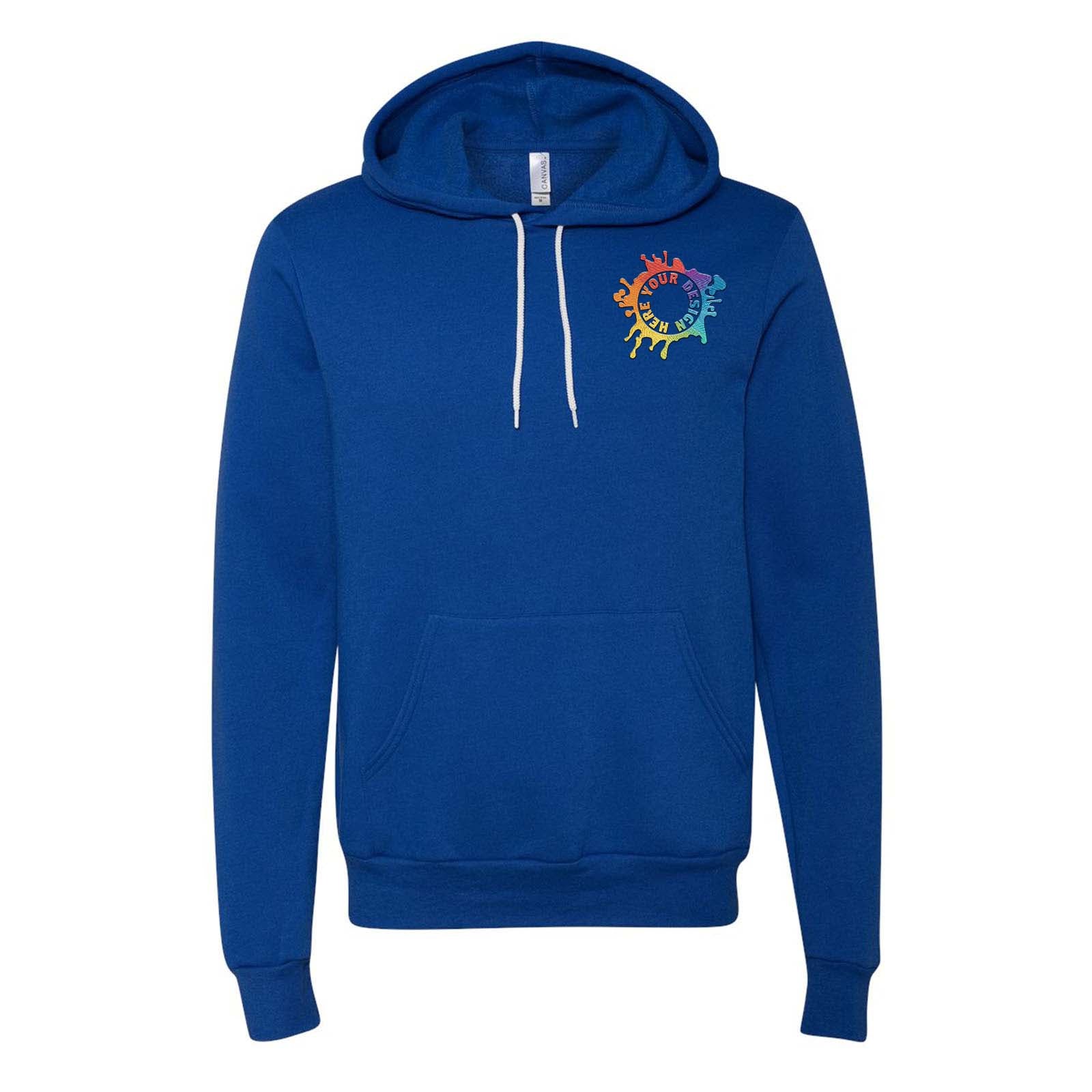 Bella + Canvas Unisex Sponge Fleece Pullover Hoodie Embroidery - Mato & Hash