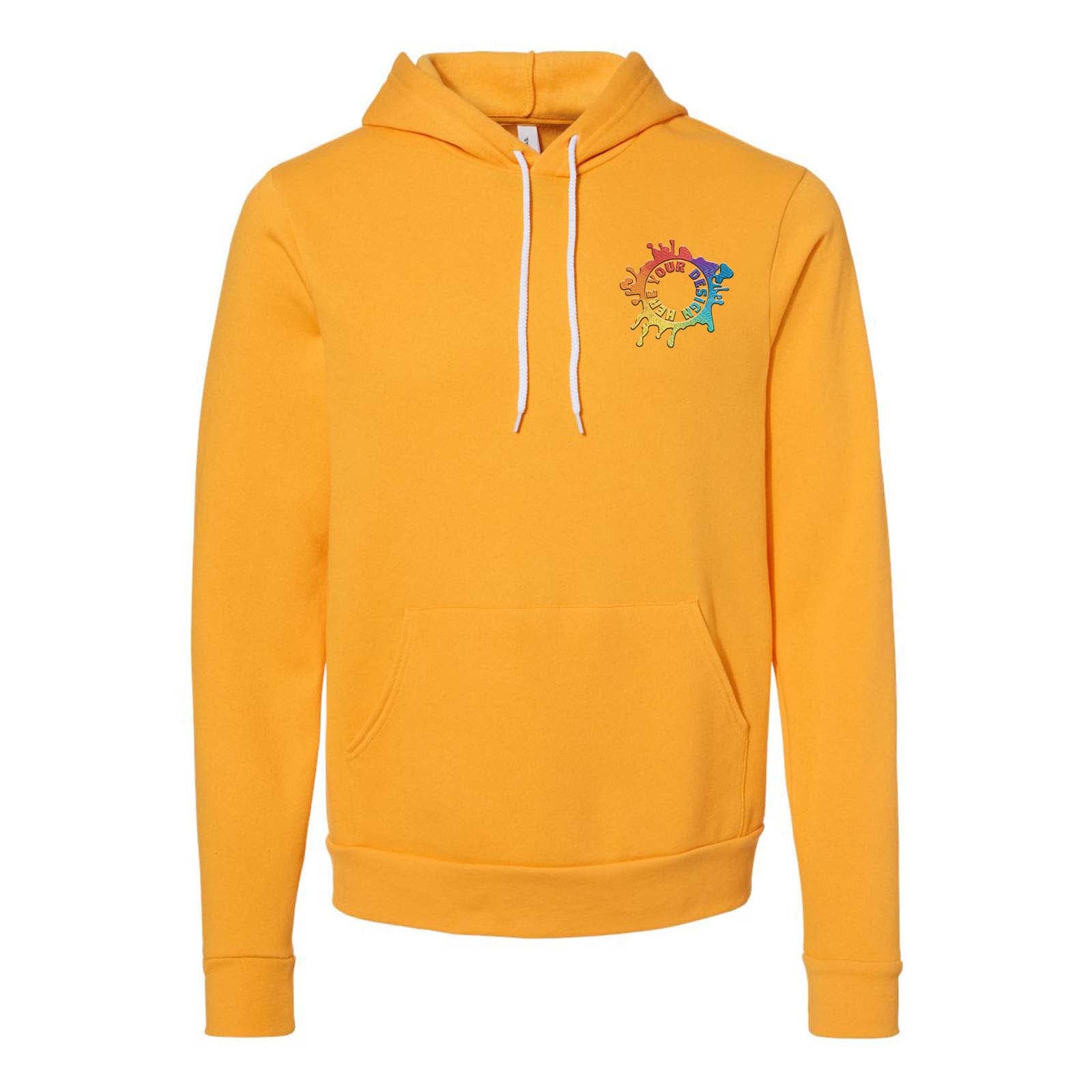 Bella + Canvas Unisex Sponge Fleece Pullover Hoodie Embroidery - Mato & Hash
