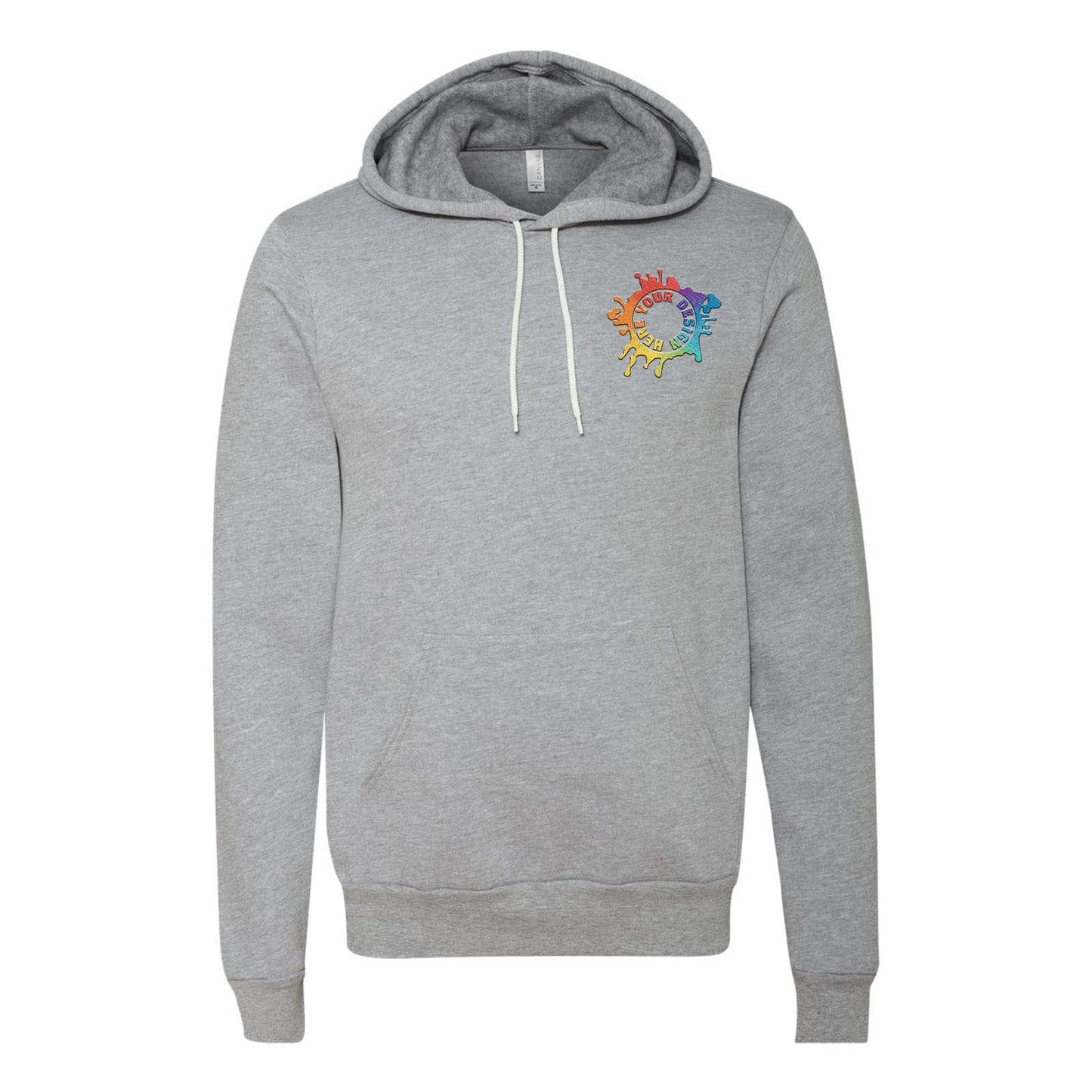 Bella + Canvas Unisex Sponge Fleece Pullover Hoodie Embroidery - Mato & Hash