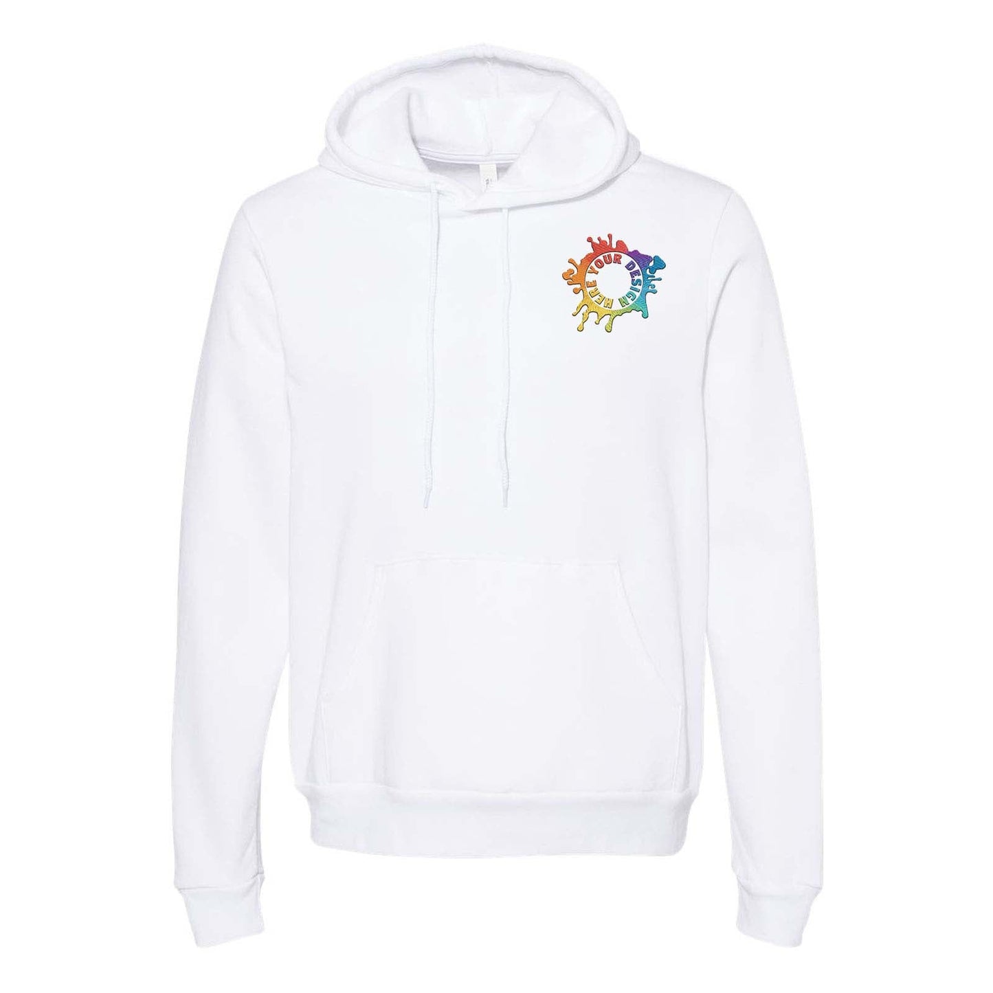 Bella + Canvas Unisex Sponge Fleece Pullover Hoodie Embroidery - Mato & Hash