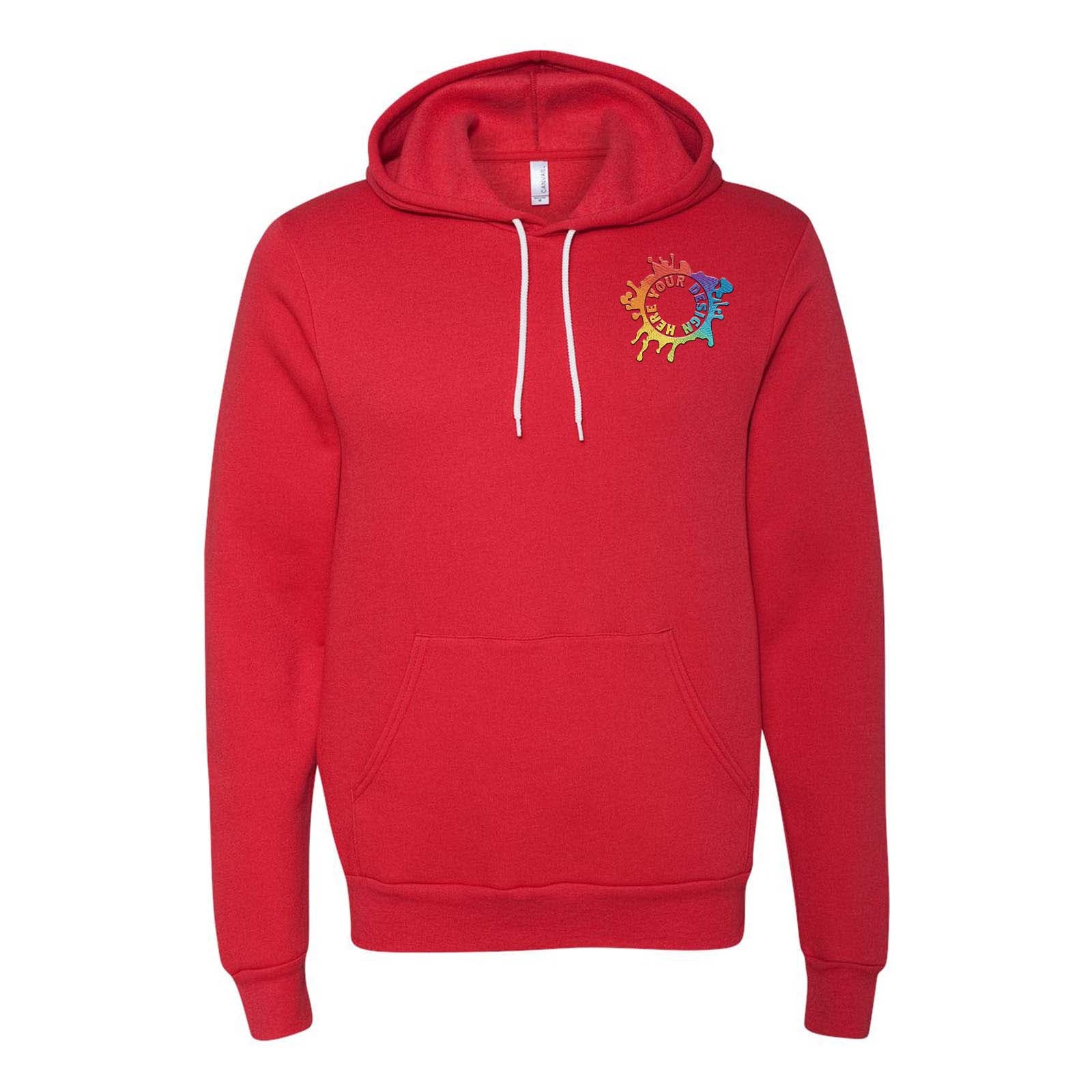 Bella + Canvas Unisex Sponge Fleece Pullover Hoodie Embroidery - Mato & Hash